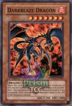 1st Ed Darkblaze Dragon SDRL-EN002 Yugioh - Image 1