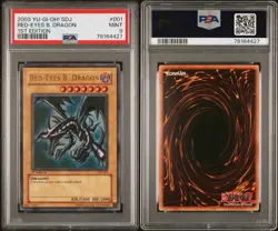 Yu-Gi-Oh 2003 Red-Eyes B. Dragon SDJ-001 Ultra Rare 1st Edition Mint PSA 9 #001 - Image 3