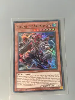 Hero of the Ashened City - 1st Edition Super Rare PHNI-EN092 Yugioh - Image 1