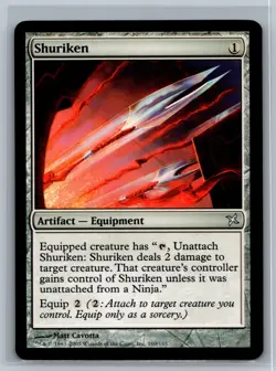 Magic MTG Betrayers of Kamigawa Shuriken #160/165 TCG CCG - Image 1