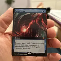 MTG Magic The Gathering Commander Legends NM Extended Art Mana Drain - Image 1