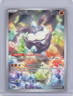 Carbink 242/217 Illustration Rare Ascended Heroes Pokemon Holo Near Mint - Image 1