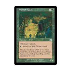 WOTC MtG Onslaught Wall of Mulch (U) (Foil) NM - Image 1