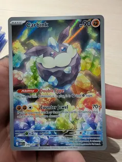 Pokemon TCG Carbink 242/217 Illustration Rare Ascended Heroes Secret Single NM - Image 1