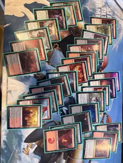 Mtg: 100 card sleeved commander deck Valgavoth, Harrower black/red w/box - Image 2