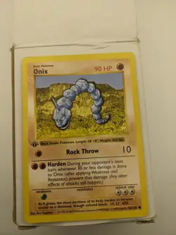 Vintage Pokemon Cards Onix, Seel, Tangela 1st Edition Base Set Shadowless - Image 2