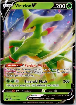 Virizion V Promo SWSH: Sword & Shield Promo Cards SWSH295 LP - Image 1