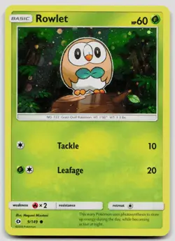 Rowlet 009/149 Miscellaneous Cards & Products Pokemon LP - Image 1