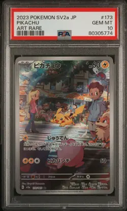 Pokemon Pikachu Sv2A-Pokemon Card 151 #173 2023 PSA 10 - Image 1