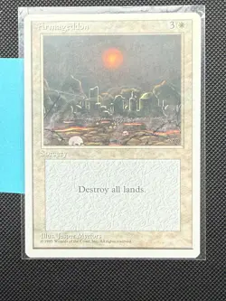 Armageddon Revised Edition MTG 3ED Rare White Vintage Magic The Gathering LP - Image 3