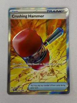 Crushing Hammer 105/084 Ultra Rare Pitch Black Pokemon Holo Near Mint - Image 1
