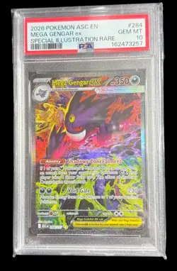 Pokemon Ascended Heroes Mega Gengar EX 284/217 (English) PSA 10 - Image 1