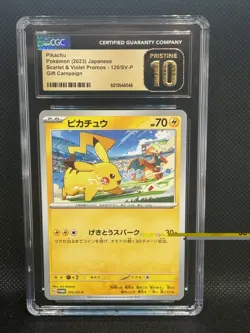2023 Pokemon Pikachu CGC 10 Pristine 120/SV-P 120/SV-P Sv-P Promo Japanese - Image 1