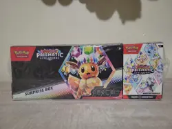 Pokemon Prismatic Evolutions Surprise Box + Booster Bundle Sealed Brand New - Image 1