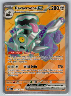 Revavroom ex 216/197 Ultra Rare Obsidian Flames Pokemon Holo Near Mint - Image 1