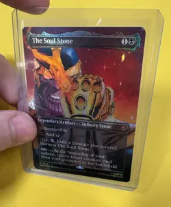 *IN HAND* The Soul Stone (Borderless) MTG [Marvel's Spider-Man] Foil, Pack Fresh - Image 2