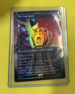 *IN HAND* The Soul Stone (Borderless) MTG [Marvel's Spider-Man] Foil, Pack Fresh - Image 3