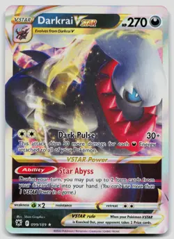 Darkrai VSTAR 099/189 Astral Radiance Pokemon NM - Image 1