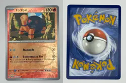 Torkoal 035/198 Uncommon Scarlet & Violet Pokemon Reverse Holo Lightly Played - Image 1