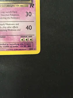 Pokemon TCG Dark Alakazam 18/82 Team Rocket Rare Regular Unlimited English 2000 - Image 3