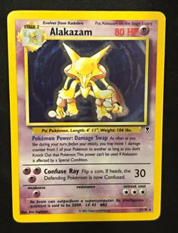 Pokemon TCG Alakazam 1/110 Legendary Collection Holo Rare Unlimited 2002 - Image 1