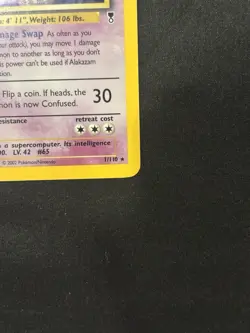 Pokemon TCG Alakazam 1/110 Legendary Collection Holo Rare Unlimited 2002 - Image 4