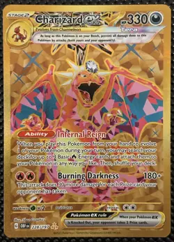 The Pokemon Company Charizard ex 228/197 Hyper Rare Full Art Holo Eng Near Mint - Image 1