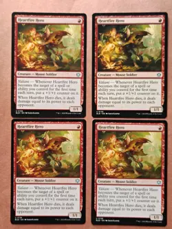 4x Heartfire Hero **NEAR MINT** **UNPLAYED** MTG - Image 1