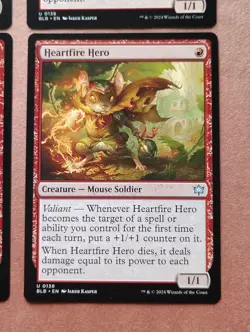 4x Heartfire Hero **NEAR MINT** **UNPLAYED** MTG - Image 3