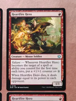 4x Heartfire Hero **NEAR MINT** **UNPLAYED** MTG - Image 5