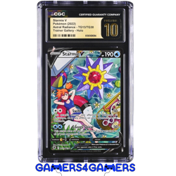Starmie V TG13/TG30 Astral Radiance Gallery CGC Pristine 10 SGC TAG psa beckett - Image 1