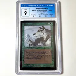 ASPECT OF WOLF MTG 1993 Collectors' Edition Rare CGC 9 Mint Magic The Gathering - Image 1