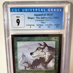 ASPECT OF WOLF MTG 1993 Collectors' Edition Rare CGC 9 Mint Magic The Gathering - Image 2