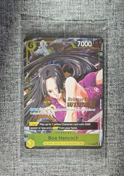 Boa Hancock P-115 OP15 Release Event Winner One Piece Promo SEALED English Foil - Image 1