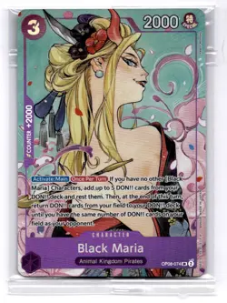 Black Maria SR (Sealed) One Piece Promo Cards OP08-074 LP-NM - Image 1
