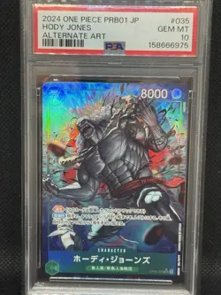 Hody Jones Alt Art PSA 10 Gem OP06-035 SR ONE PIECE Card The Best Japanese JP - Image 1