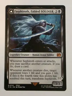 MTG Final Fantasy Sephiroth Fabled Soldier M 0115 NM - Image 1