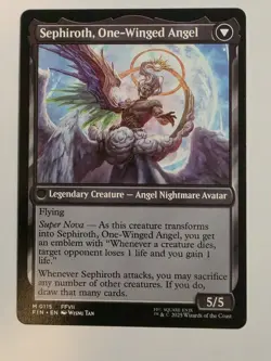 MTG Final Fantasy Sephiroth Fabled Soldier M 0115 NM - Image 2