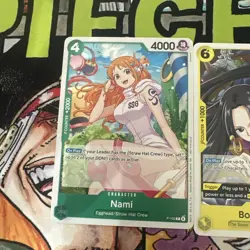 One Piece TCG Promo Cards P-115 Boa Hancock P-102 Nami P105 Sabo Set of 3 - Image 2