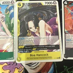 One Piece TCG Promo Cards P-115 Boa Hancock P-102 Nami P105 Sabo Set of 3 - Image 3