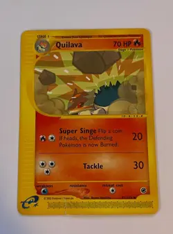 Pokemon TCG Quilava 91/165 Expedition Base Set MP - Image 1
