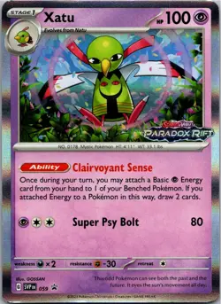Xatu - (Prerelease) Rare SV: Scarlet & Violet Promo Cards 059 NM Holo - Image 1
