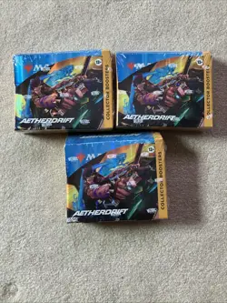 Magic the Gathering Aetherdrift Collector Booster 3 Sealed Boxes - Image 1