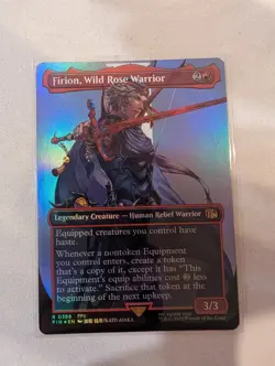 MTG Firion, Wild Rose Warrior Borderless FOIL #0386 Final Fantasy Rare NM/M - Image 1