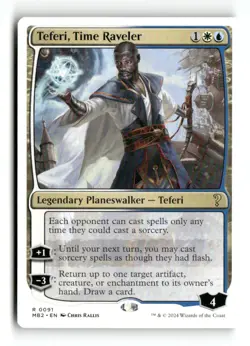 Teferi, Time Raveler (White Border) [MB2 - 91] Rare NM - Image 1