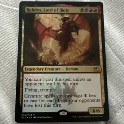 Wizards of the Coast MTG Rakdos Lord of Riots GK2 052/133 Mythic Eng 2019 - Image 1