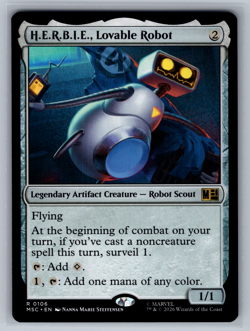 H.E.R.B.I.E., Lovable Robot R 0106 Marvel Super Heroes Regular - Image 1