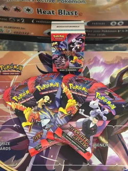 1x Pokemon Scarlet & Violet Destined Rivals Booster Bundle Box & 4 Sleeved Packs - Image 2