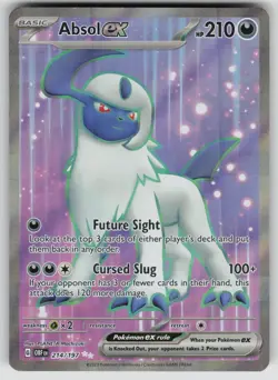 Absol ex 214/197 Ultra Rare Obsidian Flames Pokemon Near Mint - Image 1