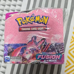 Pokemon Fusion Strike Booster Box little dmg but not open come with Acrylic Case - Image 1